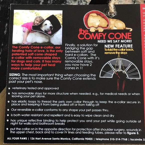 All four paws The Comfy Cone Dog Recovery Cone Size Large New - Picture 4 of 6